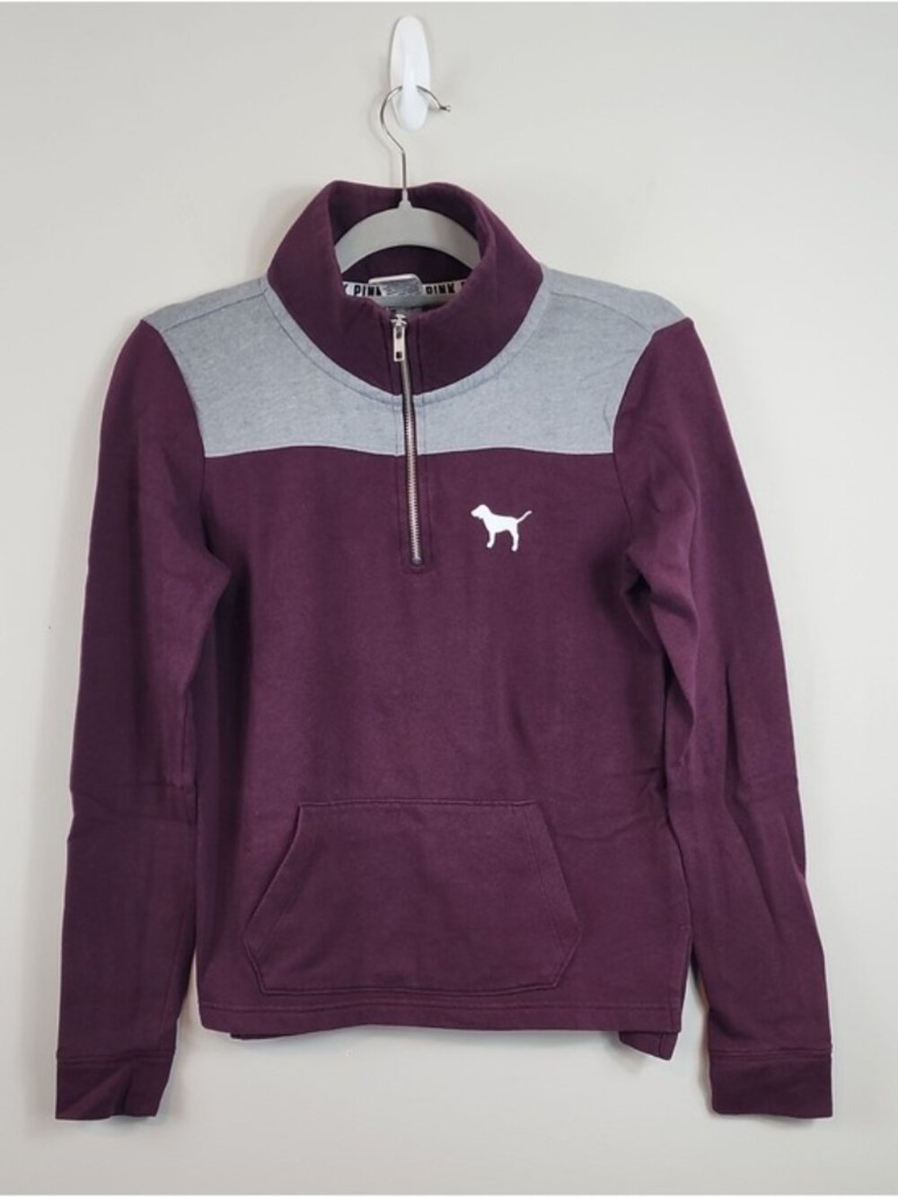 Victoria's Secret PINK Women XS 1/4 zip sweatshirt y2k